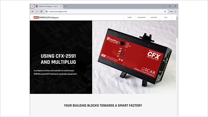 SMEMA CFX Adaptor brochure website